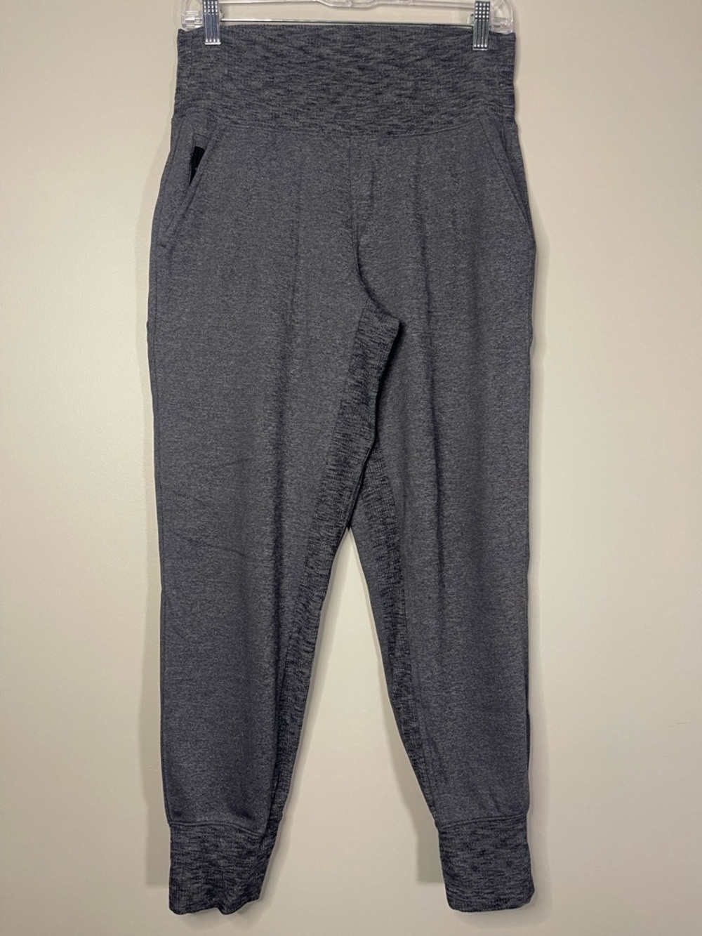 Athleta Heather Charcoal Gray High-Waist Venice Jogger Leggings